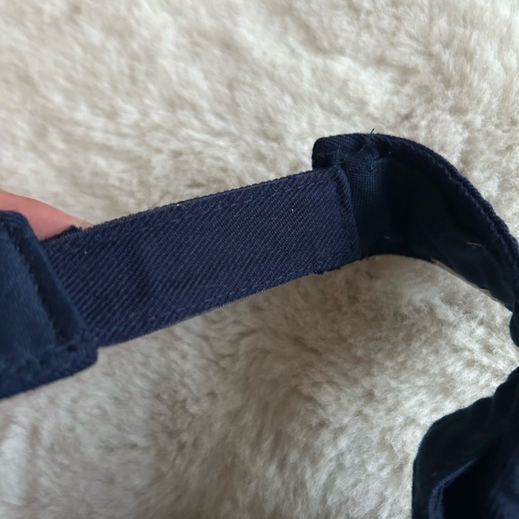 Navy Blue Visor with White Logo - Picture 3 of 8